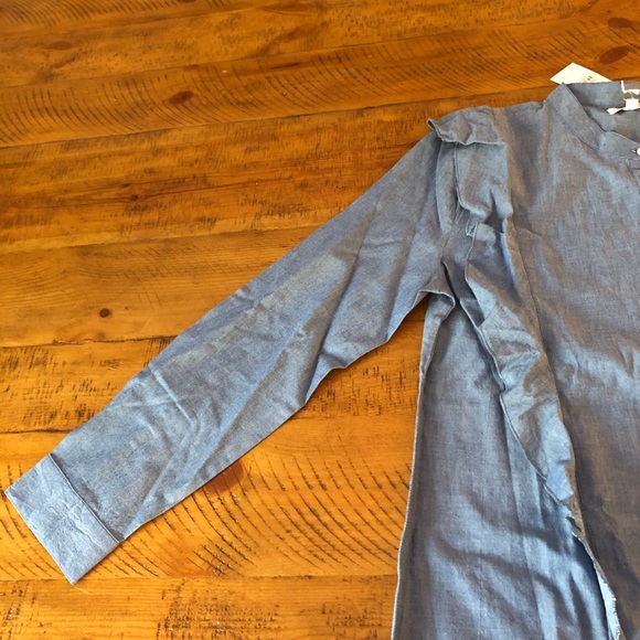 Button Down Ruffle Top - Picture 3 of 4